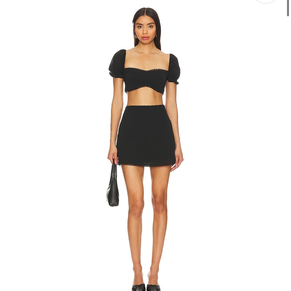 Chic Black Two-Piece Set